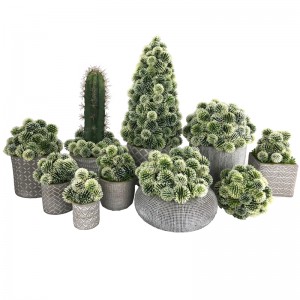 Kunstmatige Cactus Bal In Decoratieve Succulente Pot Decoratie Voor Thuis Of Kantoor